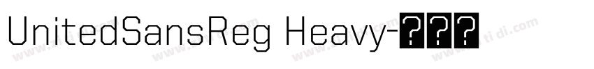 UnitedSansReg Heavy字体转换